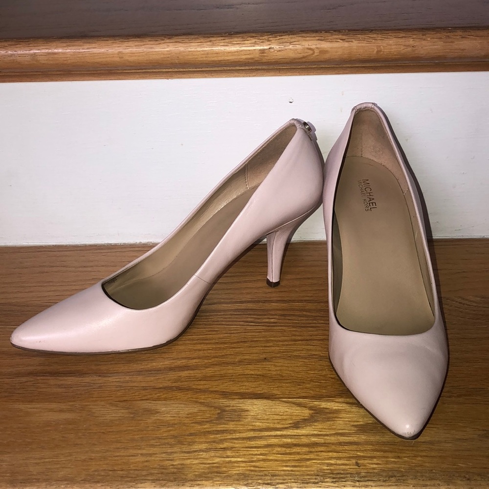 Blush colored/light pink michael kors pumps